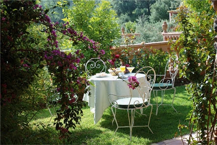 L'area del giardino di Rose